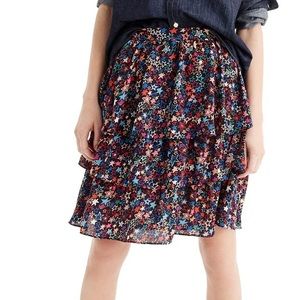 NWT J. Crew kaleidoscope star skirt (Petite Sz 6)